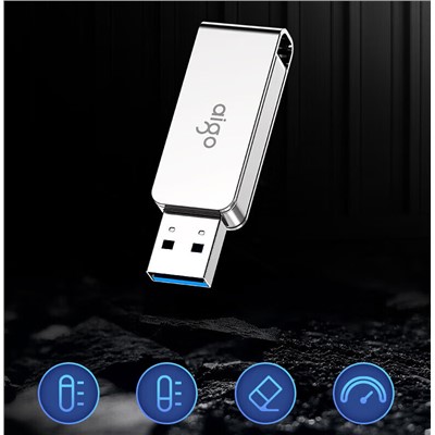 愛國者/Aigo U330 U盤/存儲卡 256GB USB3.2 U盤 U330金屬旋轉(zhuǎn)系列 銀色 快速傳輸