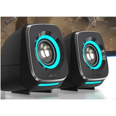 飛利浦(PHILIPS)SPA710 音箱  HIFI2.0專業(yè)電競游戲音箱 臺式機(jī)桌面筆記本手機(jī)藍(lán)牙多媒體家用低音炮