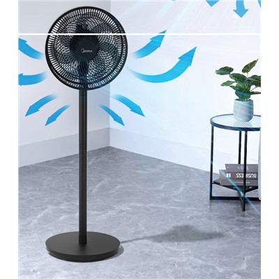 美的(Midea)SAF30AB 風(fēng)扇 七葉輕音立式電風(fēng)扇家用柔風(fēng)落地扇臺式桌面小型風(fēng)扇大風(fēng)量節(jié)能搖頭宿舍電扇