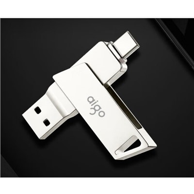 愛國者(aigo)U350 U盤/存儲卡 128GB Type-C手機U盤 U350 高速兩用 雙接口U盤 USB3.2 OTG 安卓蘋果筆記本電腦通用優(yōu)盤