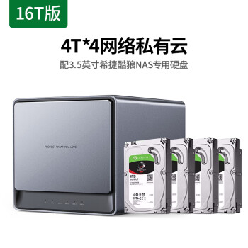 綠聯(lián)(UGREEN) DX4600 網(wǎng)絡(luò)存儲(chǔ)設(shè)備 私有云數(shù)據(jù)博士8G版 Nas網(wǎng)絡(luò)存儲(chǔ)服務(wù)器(四核4盤位 配4*4T硬盤)個(gè)人云網(wǎng)盤
